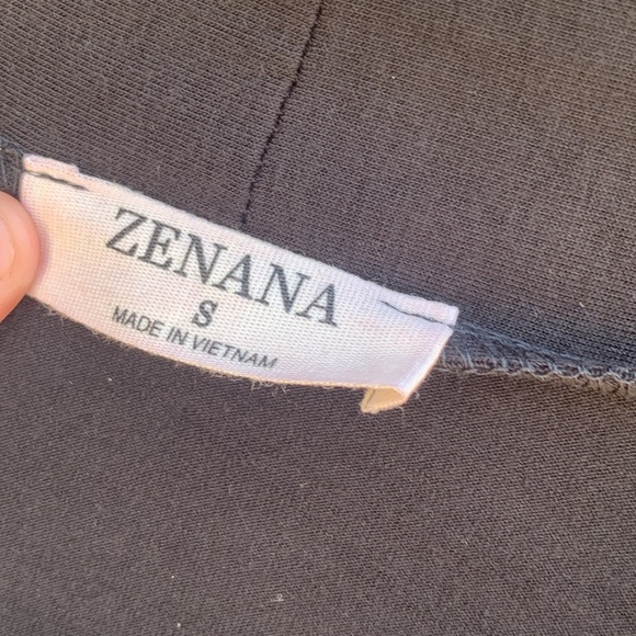 Small NWOT Black Open Front Cardigan Zenana - Picture 2 of 3